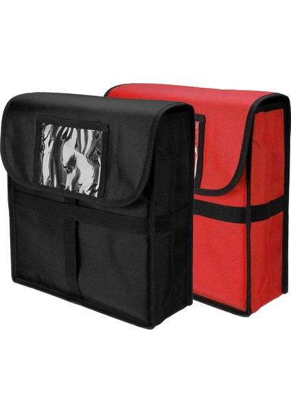 Siyah Stil 11 Inç Taşınabilir Konteyner Termal Gıda Saklama Kutusu Paket Servisi Olan Restoran Pizza Teslimat Çantası Yalıtımlı Kılıf Su Geçirmez Ergonomik (Yurt Dışından) fırsatları