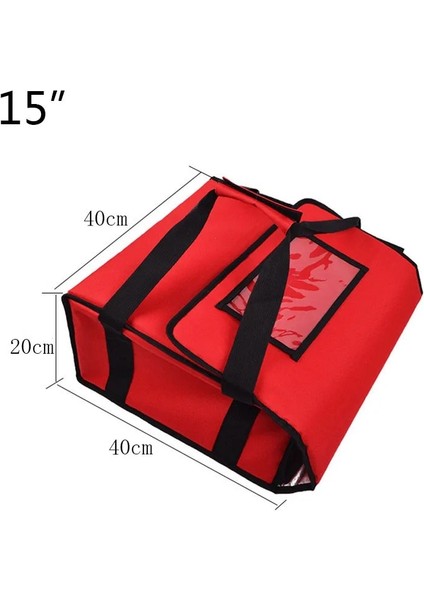 Siyah Stil 15 Izza Teslimat Çantası Yalıtımlı Pizza Çantası Depolama Sıcaklığı Pizza Çantası Katlanabilir Yalıtımlı Öğle Yemeği Kutusu Katlanabilir Buz Paketi Taşınabilir (Yurt Dışından) modelleri