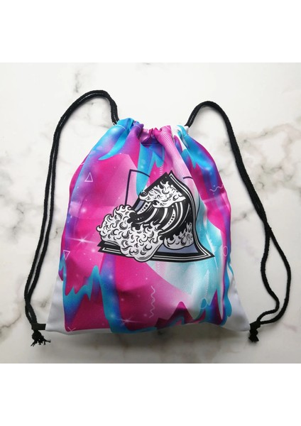 SK0458 Tarzı Oldukça Siyah Sırt Çantası Ayçiçeği Baskılı Ipli Çanta Moda Kitap Çantası Taşınabilir Saklama Çantası Büyük Kapasiteli Ayakkabı Çantası Okula (Yurt Dışından) modelleri