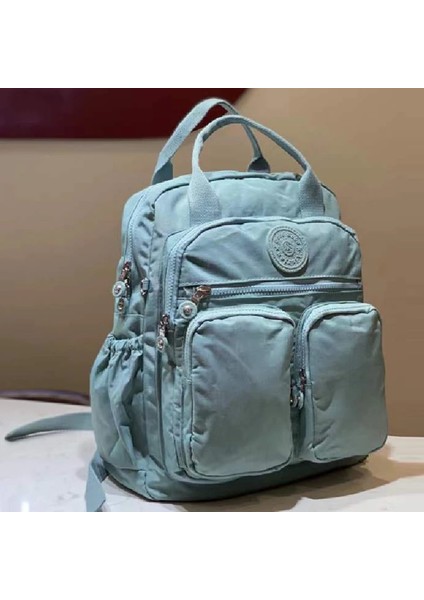 Gül Tarzı Moda Kadın Sırt Çantası Su Geçirmez Naylon Yumuşak Saplı Katı Çok Cep Seyahat Fermuar Feminina Okul Çantaları Dizüstü Sırt Çantası (Yurt Dışından) fiyatları