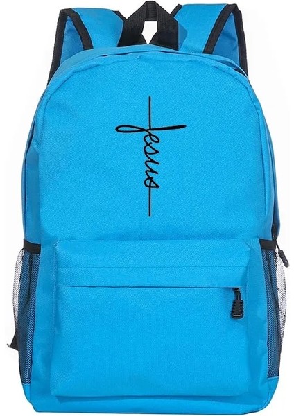 Q00061-TBBU-G Stili Isa Çapraz Aşk Baskı Moda Sırt Çantaları Hıristiyan Kadın Seyahat Sırt Çantası Kadın Omuz Çantaları Genç Kızlar Için Yeni Okul Çantası (Yurt Dışından)