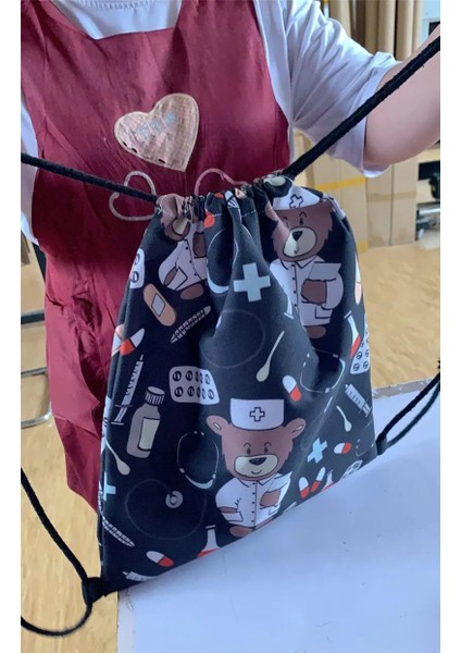 No.4 Stili Karikatür Gabby Ipli Çanta Genç Kız Erkek Sırt Çantası Öğrenci Günlük Rahat Sırt Çantası Ipli Çanta Saklama Torbaları (Yurt Dışından) modelleri