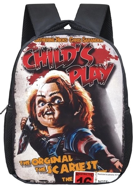 No.18 Stili H Film Çocuk Oyun Chucky Okul Çantaları Anaokulu Çocuk Çocuklar Okul Sırt Çantası Kız Erkek Sırt Çantaları Mochila (Yurt Dışından)