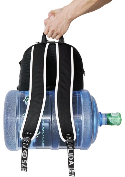 No.11 Tarzı Sıcak Siyah Yonca Sırt Çantası Genç Erkek Kız Okul Çantası Çok Fonksiyonlu USB Şarj Çantası Unisex Seyahat Laptop Çantası Sırt Çantası Mochila (Yurt Dışından) modelleri