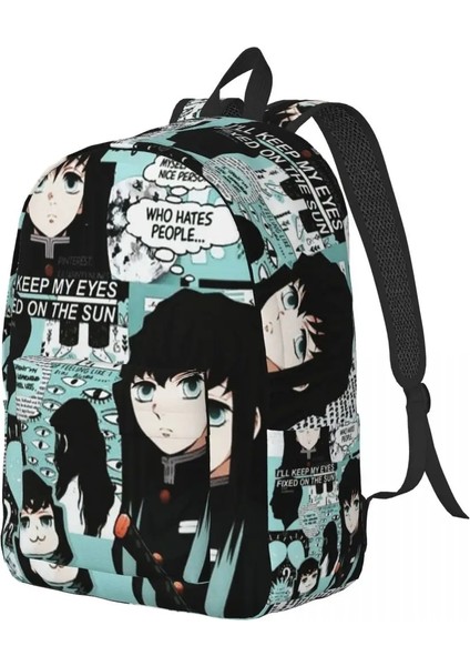 No.18 Stili 31X16X45CM Anime Iblis Avcısı Laptop Sırt Çantası Erkek Kadın Moda Gizli Sakli Konusmalar Üniversite Okul Öğrencileri Için Muichiro Tokito Kimetsu Hiçbir Yaiba Çanta (Yurt Dışından) modelleri