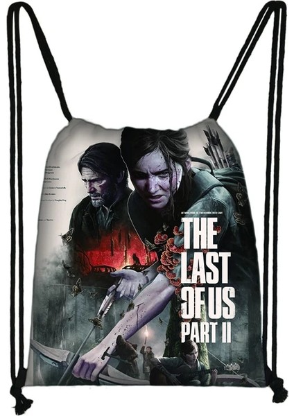 No.7 Tarzı The Last Of Us Part 2 Ipli Çanta Baskı Sırt Çantası Günlük Günlük Erkek Kız Sırt Çantası Ipli Çanta (Yurt Dışından)