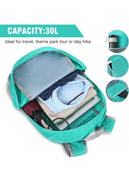 E0ZS0193M Tarzı Zomake 30L Açık Hafif Sırt Çantası Katlanabilir Suya Dayanıklı Seyahat Paketlenebilir Yürüyüş Sırt Çantası Kadın Erkek Için (Yurt Dışından) modelleri