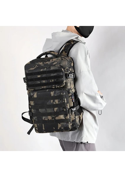 Sarı Tarzı 40CMX30CMX17CM Erkek ve Kadın Seyahat Sırt Çantası L Taktik Askeri Sırt Çantası Oxford Su Geçirmez Açık Yürüyüş Kamp Av Çantası (Yurt Dışından) fırsatları