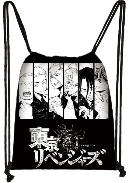 SKDTOKYORC15CW Tarzı Anime Tokyo Revengers Sırt Çantası Manga Sano Manjiro Mikey Ipli Çanta Hanagaki Takemichi Kadın Omuz Çantaları Ayakkabı Tutucu Çanta (Yurt Dışından) modelleri