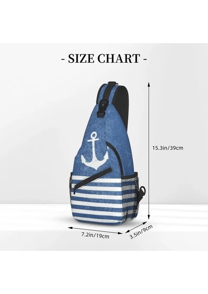 No.2 Tarzı 39X19X9CM Vintage Çapa Çizgili Sling Göğüs Crossbody Çanta Erkekler Rahat Denizcilik Deniz Omuz Sırt Çantası Yürüyüş Için (Yurt Dışından) fırsatları