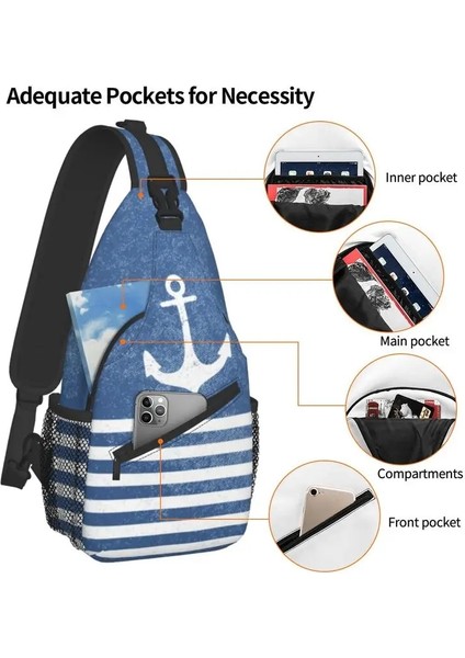No.2 Tarzı 39X19X9CM Vintage Çapa Çizgili Sling Göğüs Crossbody Çanta Erkekler Rahat Denizcilik Deniz Omuz Sırt Çantası Yürüyüş Için (Yurt Dışından) indirimleri