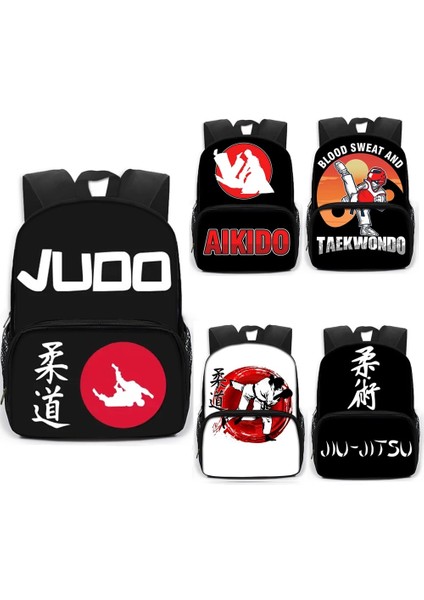 13QROUDAOC14CW Stili Dövüş Sanatı Judo Tekvando Karate Sırt Çantası Genç Erkek Kız Sırt Çantası Jiu-Jitsu Aikido Çocuk Okul Çantaları Çocuklar Kitap Çantası (Yurt Dışından) modelleri