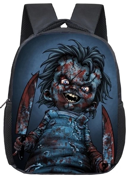 No.17 Tarzı H Film Çocuk Oyun Chucky Okul Çantaları Anaokulu Çocuk Çocuklar Okul Sırt Çantası Kız Erkek Sırt Çantaları Mochila (Yurt Dışından)