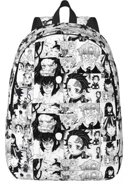 No.17 Tarzı 30X14X40CM Anime Iblis Avcısı Laptop Sırt Çantası Erkek Kadın Moda Gizli Sakli Konusmalar Üniversite Okul Öğrencileri Için Muichiro Tokito Kimetsu Hiçbir Yaiba Çanta (Yurt Dışından)