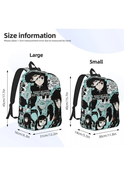 No.17 Tarzı 30X14X40CM Anime Iblis Avcısı Laptop Sırt Çantası Erkek Kadın Moda Gizli Sakli Konusmalar Üniversite Okul Öğrencileri Için Muichiro Tokito Kimetsu Hiçbir Yaiba Çanta (Yurt Dışından) indirimleri