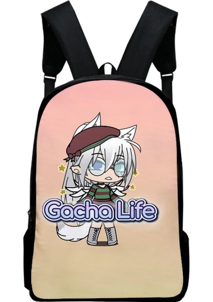 Mavi Stil Anime Gacha Life Çocuk Çocuk Sırt Çantası Erkek Kız Karikatür Kawaoolbag Genç Büyük Kapasiteli Su Geçirmez Seyahat Sırt Çantası (Yurt Dışından) modelleri
