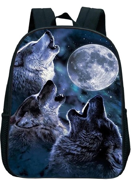 No.21 Stili Çocuk Hayvan Kurt Sırt Çantası Okula Dönüş Sırt Çantası Ilköğretim Anaokulu Mochila Rahat Sırt Çantası Çocuklar 3D Baskı Okul Çantaları (Yurt Dışından)