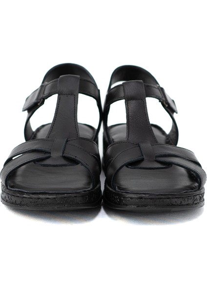 Kadın Hakiki Gerçek Deri Kauçuk Taban Sandalet Ortopedik Comfort Model Tam Kalıp modelleri