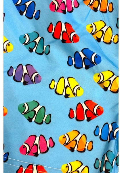 Yeni Sezon Palyaço Balığı Desenli Hızlı Kuruma Özellikli Anti Alerjik Erkek Çocuk Şort Mayo fırsatları