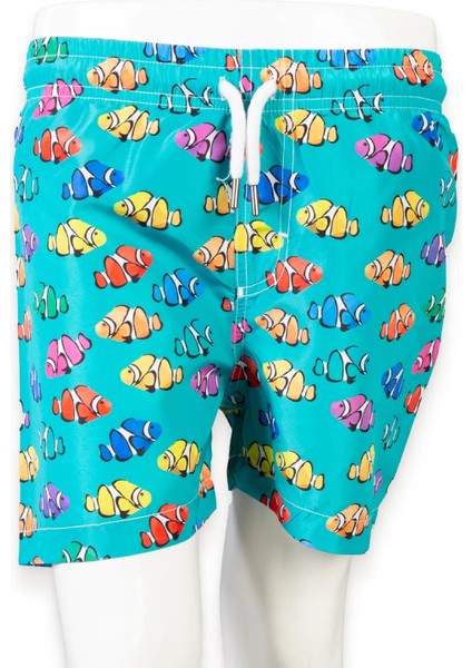 Yeni Sezon Palyaço Balığı Desenli Hızlı Kuruma Özellikli Anti Alerjik Erkek Çocuk Şort Mayo fiyatları