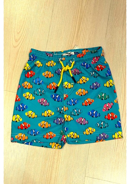 Yeni Sezon Palyaço Balığı Desenli Hızlı Kuruma Özellikli Anti Alerjik Erkek Çocuk Şort Mayo indirimleri