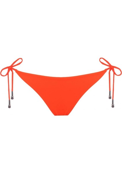 Yandan Bağlamalı Turuncu Bikini Altı