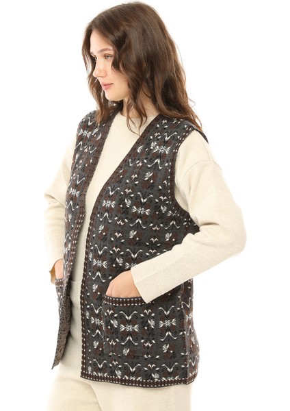 Bohem Cepli Yelek-Antrasit modelleri