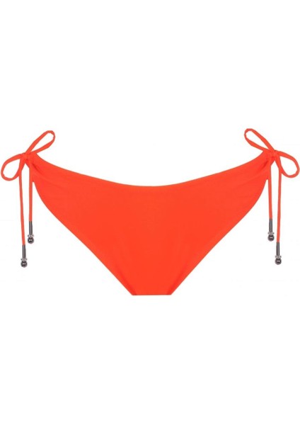 Yandan Bağlamalı Orta Bel Turuncu Bikini Altı