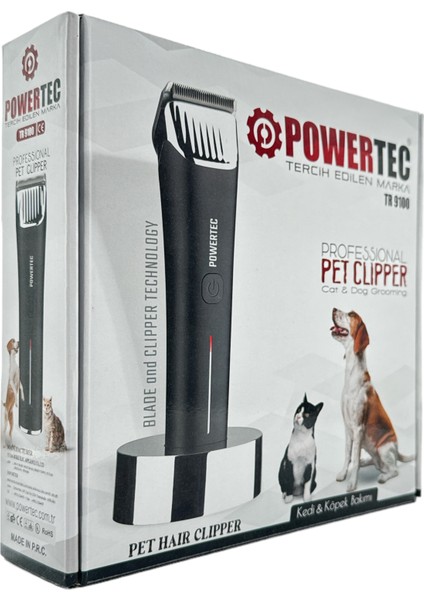 POWERTECTR-9100 Kedi Köpek Traş Makinesi