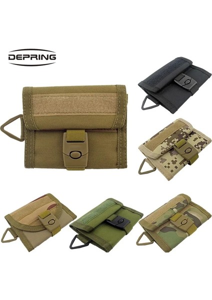Çöl Dijital Stili Taktik Açık Spor Erkek Edc Cüzdan Kılıfı Çanta Askeri Örgü Cep Cırtcırt Bel Çantası Bozuk Para Cüzdanı Anahtar Kart Sahibinin (Yurt Dışından) fırsatları