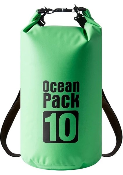 Yeşil Stil 10L 2L-30L Kova Açık Havada Su Geçirmez Sırt Çantası Taşınabilir Rafting Dalış Kuru Çanta Çuval Pvc Nehir Trekking Için Yüzme Çantaları (Yurt Dışından)