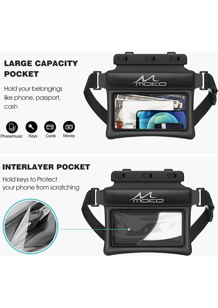 Siyah Stil Moko Su Geçirmez Telefon Kılıfı Fanny Paketi Yüzme Için Yüzen Kuru Çanta Kayaking Şnorkelle Dalma iPhone Pro Max ile Uyumlu (Yurt Dışından) fırsatları