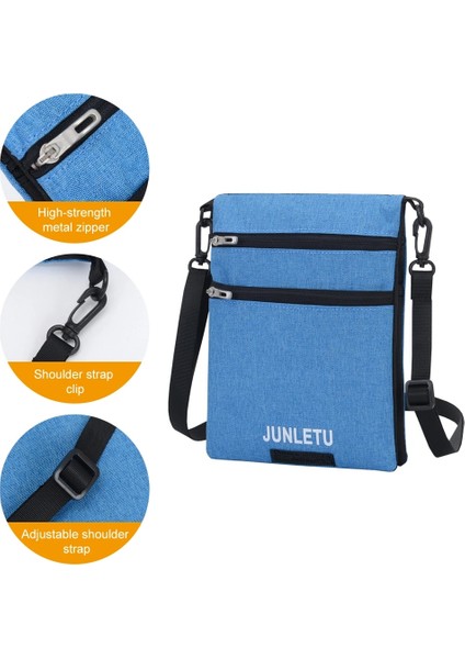 Açık Mavi Stil Boyun Kılıfı Seyahat Cüzdanı Stash Pasaport Tutucu Kart Çanta Seyahat Belgeleri Erkekler Için Pasaport Çantası Suya Dayanıklı Naylon Kumaş (Yurt Dışından) fiyatları