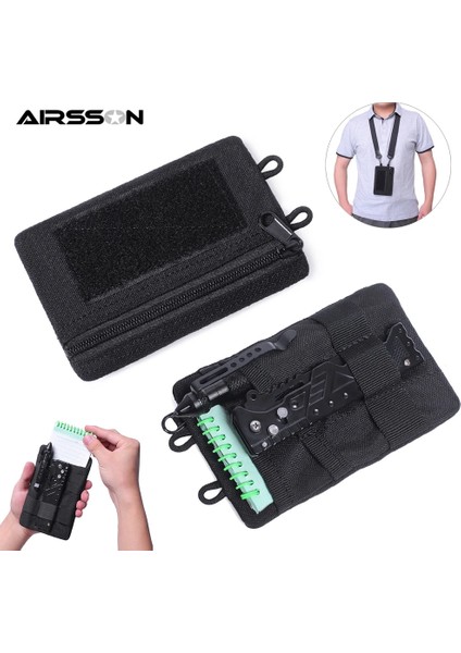 Ten Rengi 1000D Taktik Edc Kılıfı Omuz Askısı ile Su Geçirmez Cüzdan Sikke Çanta Anahtar Kartlık Açık Spor Bel Çantası Avcılık Için (Yurt Dışından) fırsatları