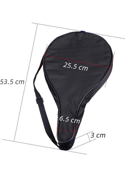 Siyah Stil Yüksek Li Plaj Tenisi Raket Çantası Koruma Raket Kılıfı 53,5*25.5*3 cm (Yurt Dışından) fiyatları
