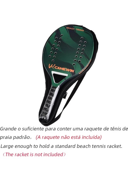 Siyah Stil Yüksek Li Plaj Tenisi Raket Çantası Koruma Raket Kılıfı 53,5*25.5*3 cm (Yurt Dışından) modelleri