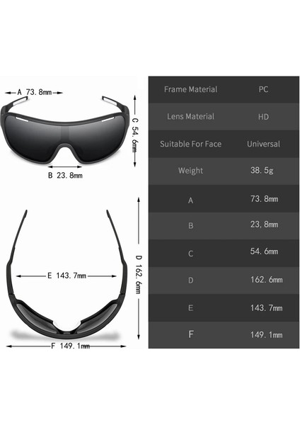 P2-1 Stili 4 Lens Seti Poc Blade Hd Bisiklet Güneş Gözlüğü Spor Gözlük Erkek Kadın Dağ UV400 Bisiklet Gözlük Mtb Yol Bisikleti TR90 Gözlük (Yurt Dışından) fırsatları