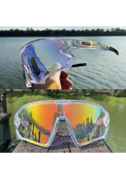 ABUSY103 Tarzı ABUSY101 5 Lens Bisiklet Gözlükleri Bisiklet Uvorts Erkekler Kadınlar Için Güneş Gözlüğü Parlama Önleyici Hafif Yürüyüş Bisiklet Gözlükleri (Yurt Dışından)