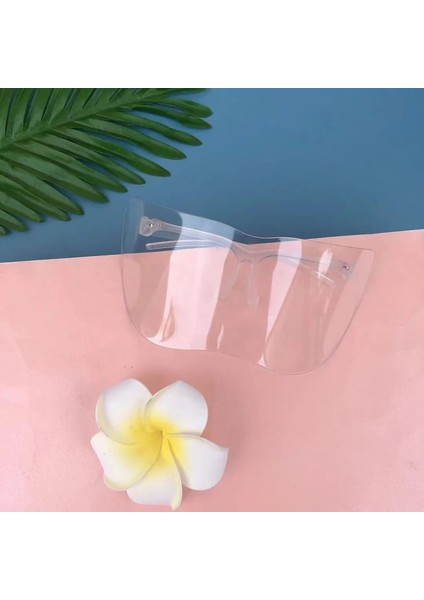 Yeşil Stil Tek Boyut Ultra Hd Göz Kalkanı Siperliği Büyük Ayna Bisiklet Güneş Gözlükleri Yarım Yüz Kalkanı Koruyucu Koruyucu Yüz Maskesi Anti-Sprey Maskesi (Yurt Dışından) fiyatları