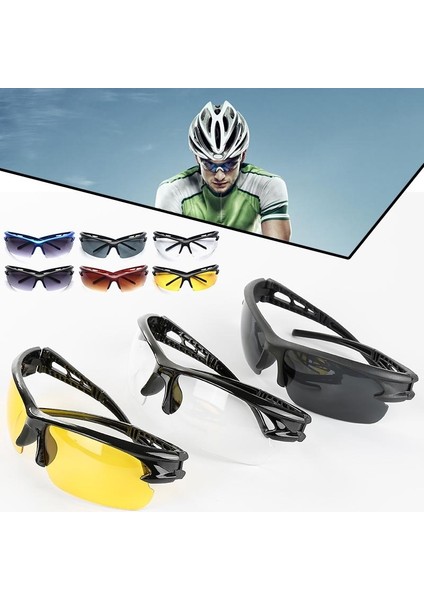 No.3 Tarzı Bisiklete Binme Güneş Gözlüğü UV400 Outdoor Binme Spor Güneş Gözlükleri Gözlükler Gözlükler Bisikletler Spor Patlamaya Dayanıklı Gözlükler (Yurt Dışından)