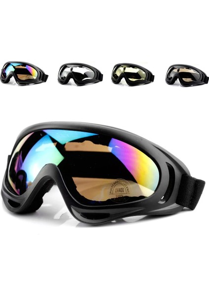 Sarı Stil Toz Geçirmez Rüzgar Geçirmez Yarış Gözlükleri Motokros Motosiklet Gözlükleri Atv Off Road Bisiklet Gözlükleri UV400 Güneş Gözlüğü Gözlükleri MD01 (Yurt Dışından)
