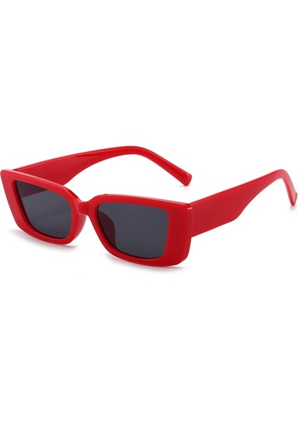 B10 Stili 2021 Yeni Moda Geniş Çerçeve Küçük Dikdörtgen Güneş Gözlüğü Kadın Shades Vintage Gözlük UV400 Şeker Renk Bisiklet Güneş Gözlükleri (Yurt Dışından)