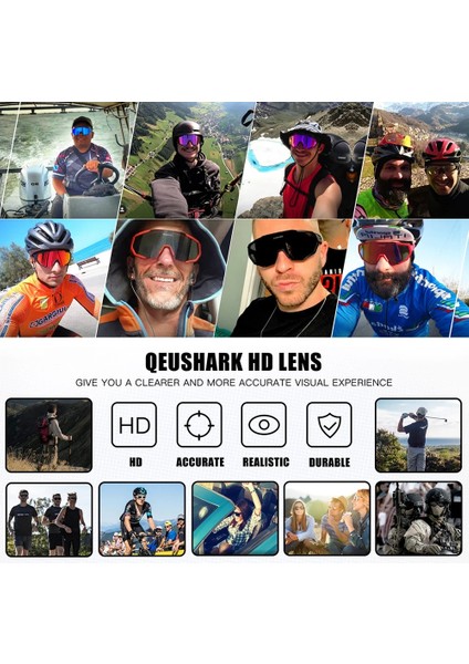 Siyah Kırmızı-5 Stili Beyaz-5 Queshark Kadın Erkek Fotokromik Polarize Bisiklet Güneş Gözlüğü Spor Mtb Bisiklet Gözlük Sürme Yol Bisikleti Gözlük Gözlük QE42 (Yurt Dışından) indirimleri