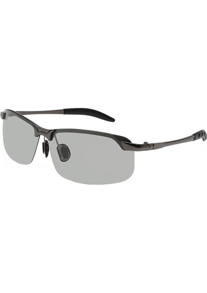 Beyaz-Gri Tarzı Fotokromik Fotokromik Güneş Gözlüğü Erkekler Polarize Sürüş Gözlükleri Kadınlar Renk Değiştiren Güneş Gözlükleri Gündüz Gece Görüş Sürücü Gözlükleri (Yurt Dışından)