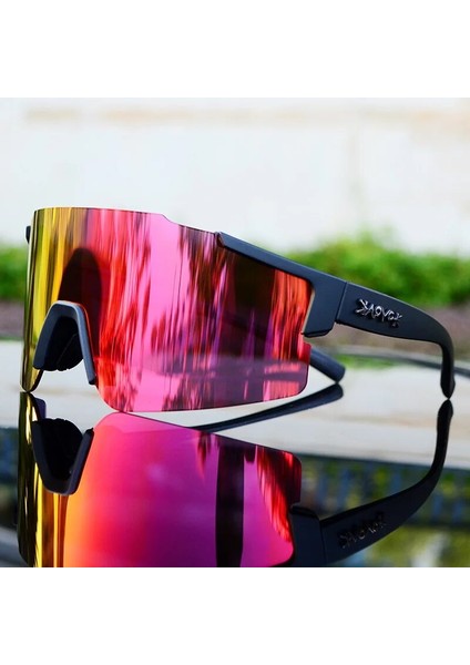 Bordo Tarzı No.1 Boyutu Bisiklet-Gözlük Koşu Erkek Kadın Gözlük Gözlük Bisiklet Dağ-Yol-Bisiklet Gafas Binme UV400 Outdoor Spor Oculos De Ciclismo (Yurt Dışından)