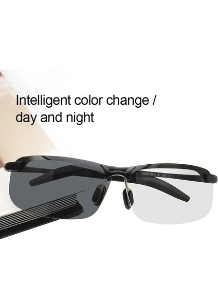 Beyaz-Gri Tarzı Fotokromik Fotokromik Güneş Gözlüğü Erkekler Polarize Sürüş Gözlükleri Kadınlar Renk Değiştiren Güneş Gözlükleri Gündüz Gece Görüş Sürücü Gözlükleri (Yurt Dışından) fırsatları