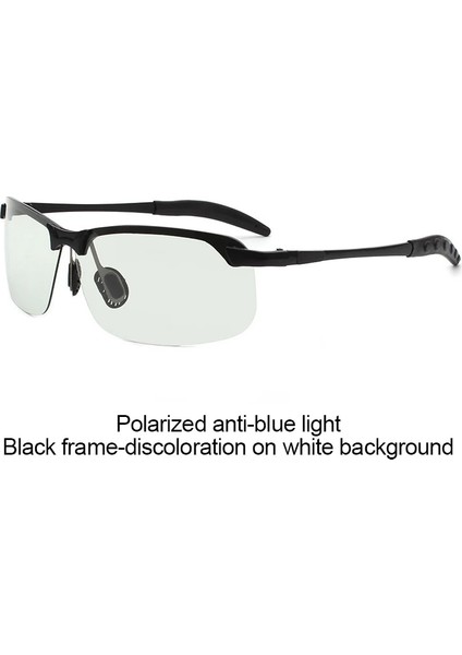 Beyaz-Gri Tarzı Fotokromik Fotokromik Güneş Gözlüğü Erkekler Polarize Sürüş Gözlükleri Kadınlar Renk Değiştiren Güneş Gözlükleri Gündüz Gece Görüş Sürücü Gözlükleri (Yurt Dışından) indirimleri