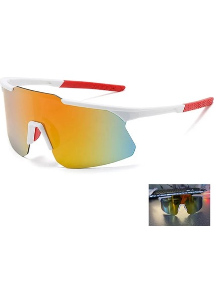 No.9 Tarzı Trendy Erkekler Bisiklet Gözlükleri Kadın Güneş Gözlüğü Gözlük Doğa Sporları Koşu Güneş Gözlüğü Binicilik Ekipmanları Очки Oculos (Yurt Dışından)