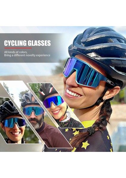 Çoklu Stil No.2 Boyutu Kapvoe Bisiklet Gözlükleri Yol Bisiklet Gözlükleri Dış Mekan UV400 Bisiklet Güneş Gözlüğü Spor Koruma Mtb Yol Dağ Bisikleti Gözlükleri (Yurt Dışından)