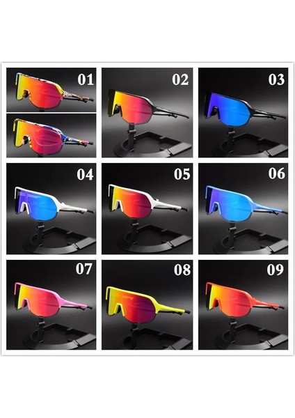 Model 1 Renk 9 Stil Polarize 5 Lens Erkek Kadın Bisiklet Gözlük Mtb Yol Bisikleti Güneş Gözlüğü Spor Koşu Balıkçılık Gözlüğü Moda Bisiklet Gözlük (Yurt Dışından) fırsatları